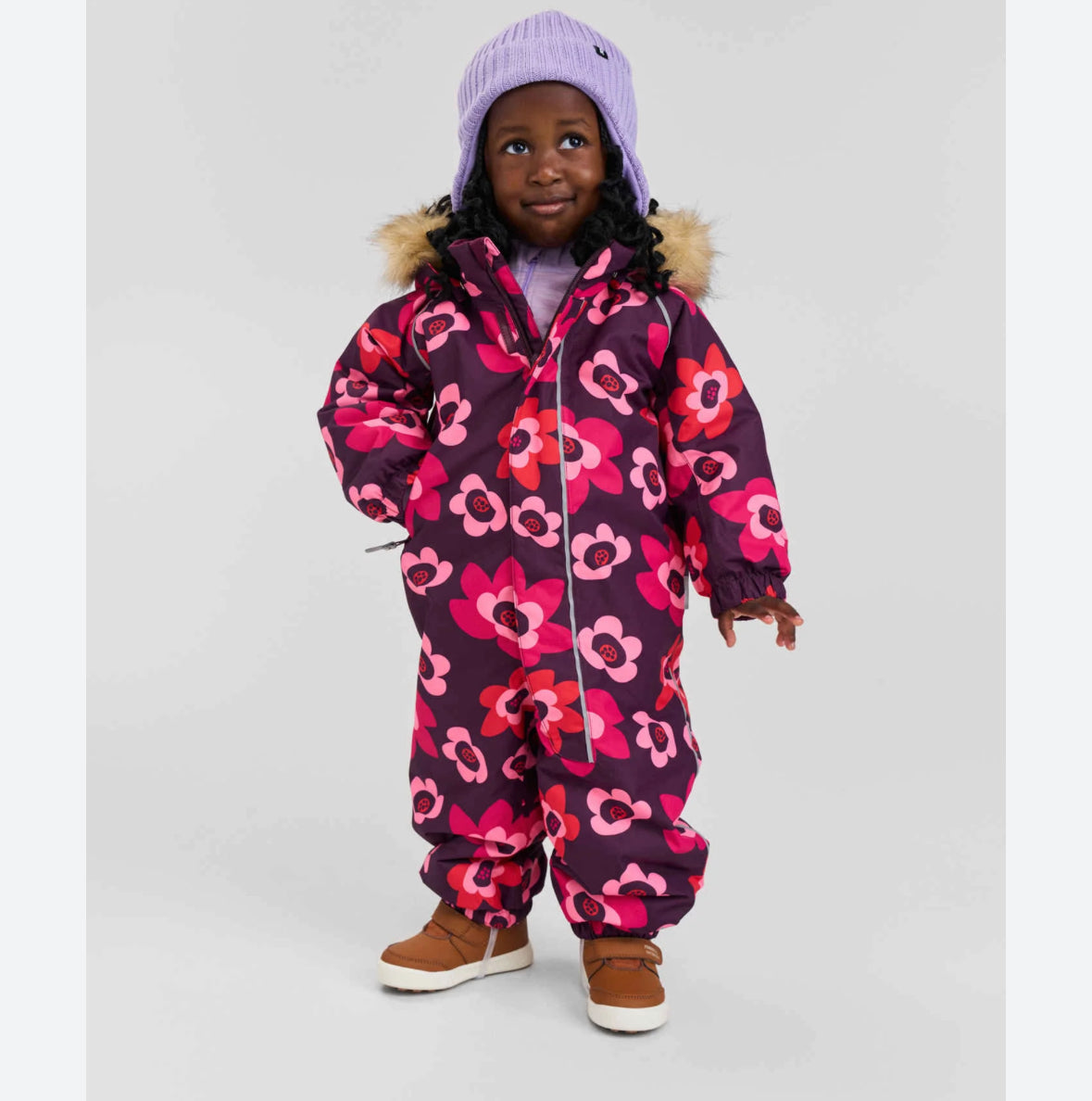 REIMA Toddlers' waterproof snowsuit ReimaTec Lappi Rosy Berry