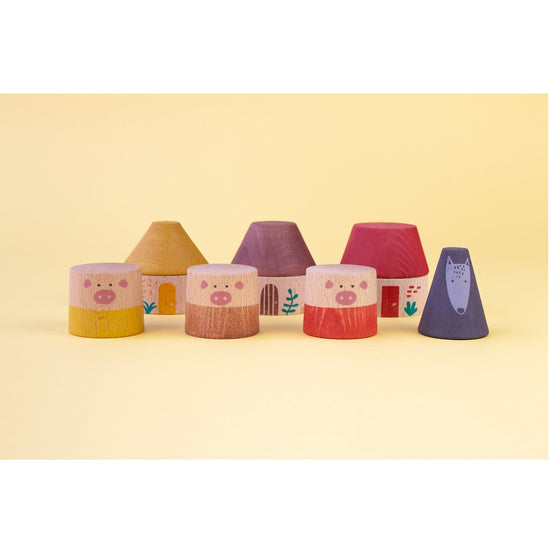 Wooden Toy - My Three Little Pigs By Londji