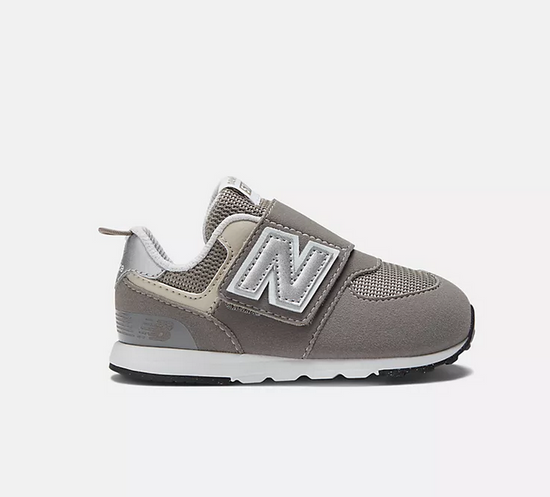 New Balance 574  NEW-B Hook & Loop  Rain Cloud sizes 6-10