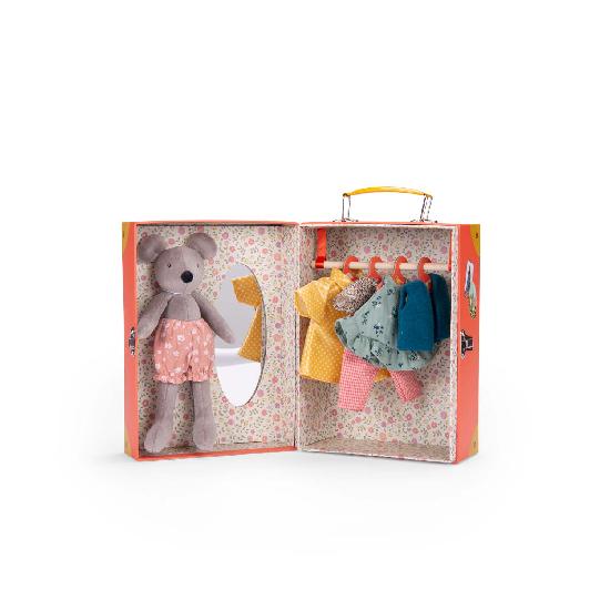 Grande Famille - Little Wardrobe Suitcase Nini  By Camille Jourdy and Moulin Roty