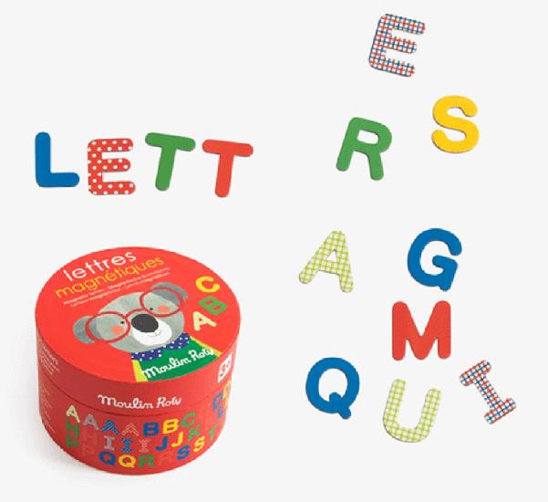 Magnetic Letters, Cardboard  By Moulin Roty