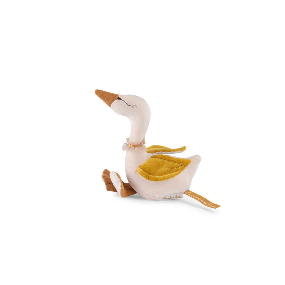 Petite Ecole De Danse - Swan Rattle, gold wings By Moulin Roty