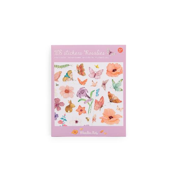 Les Rosalies - Pack of 108 Stickers  By Cecile Blindermann and Moulin Roty