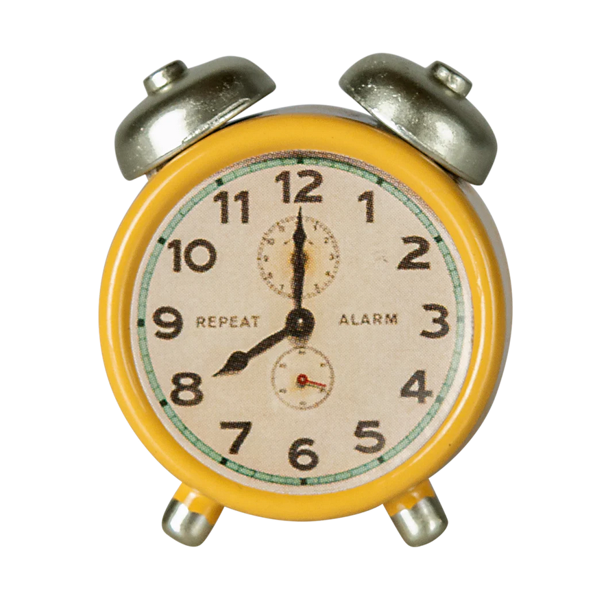Maileg Alarm clock, Mouse - Yellow