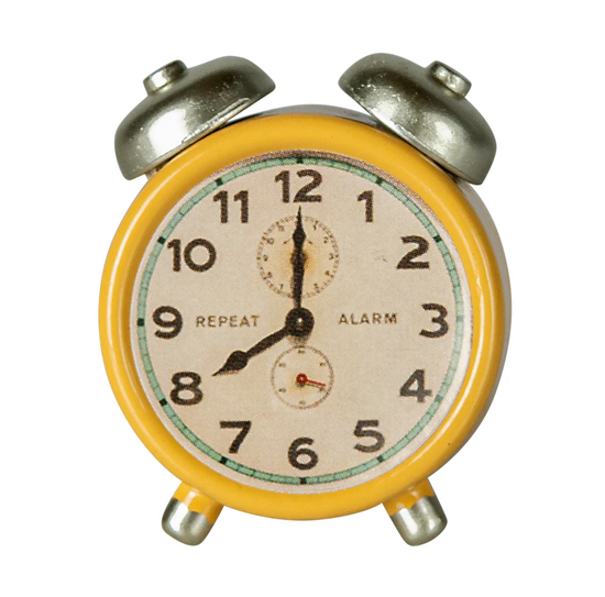 Maileg Alarm clock, Mouse - Yellow