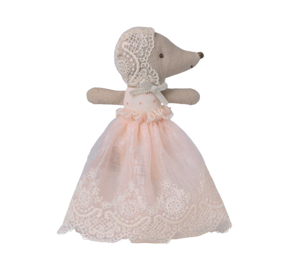 Baby mouse in gown Powder by Maileg by Maileg