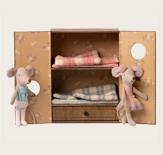 Ballet mice in dance studio, Little sister and brother  by Maileg