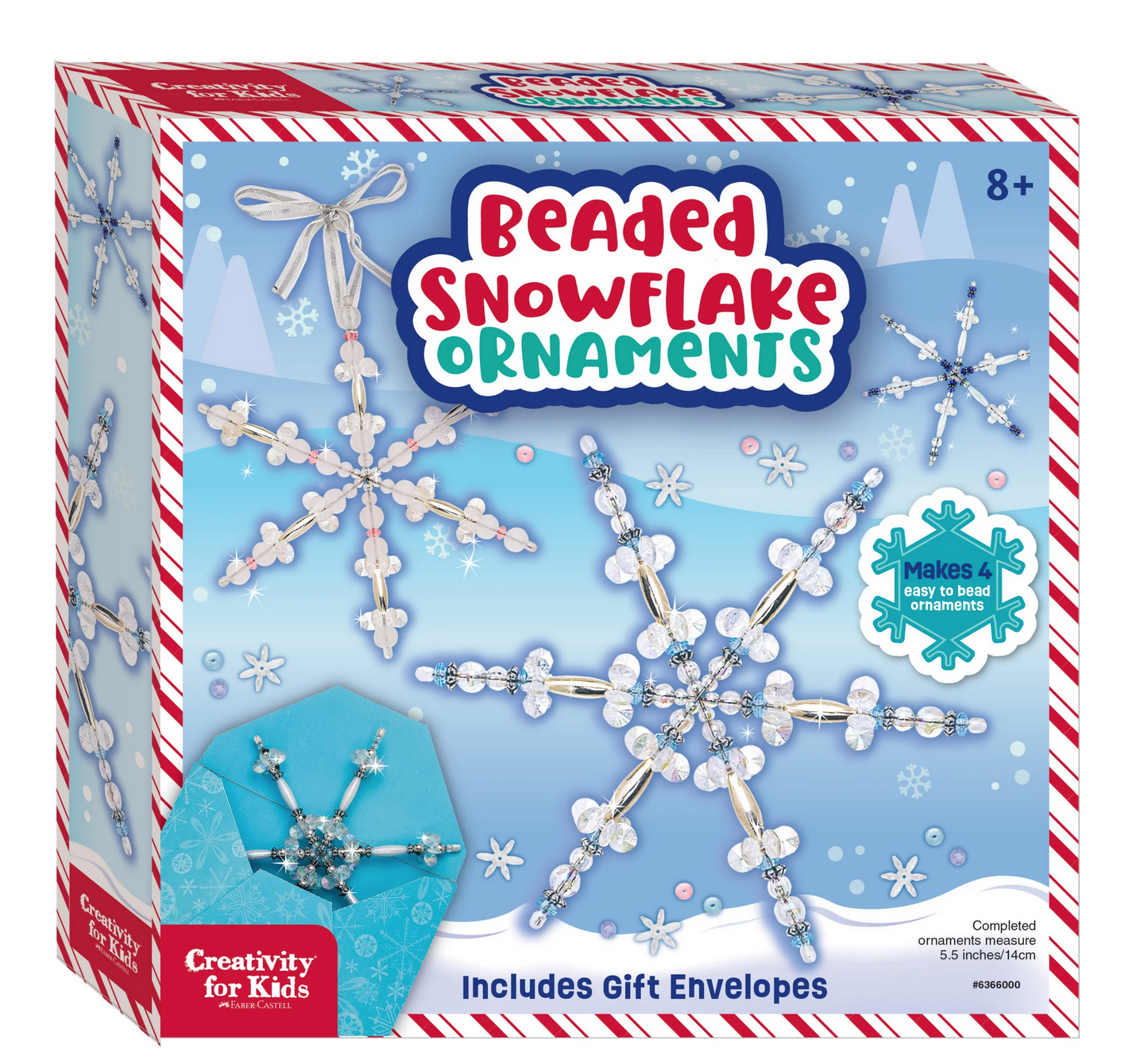 Beaded Snowflake Ornaments by Faber-Castell