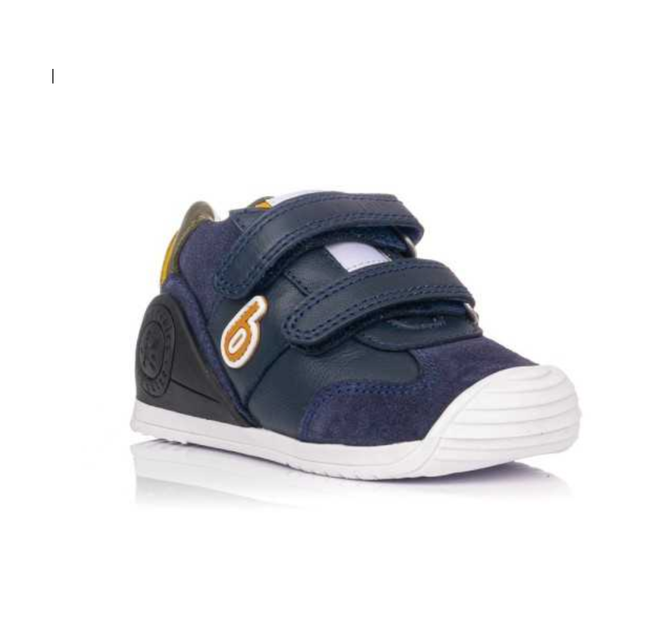 Biomecanics  Leather Baby Shoes Blue Ochre