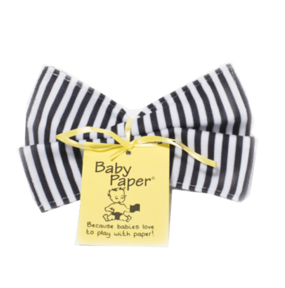 Black and White Stripes Baby Paper