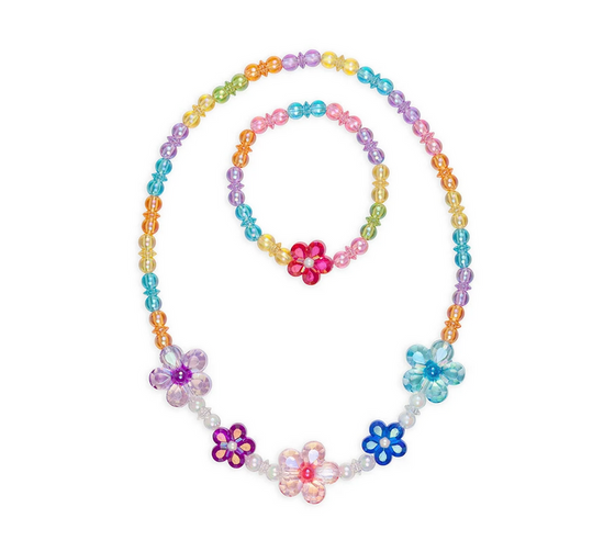 Blooming Beads Necklace & Bracelet Set