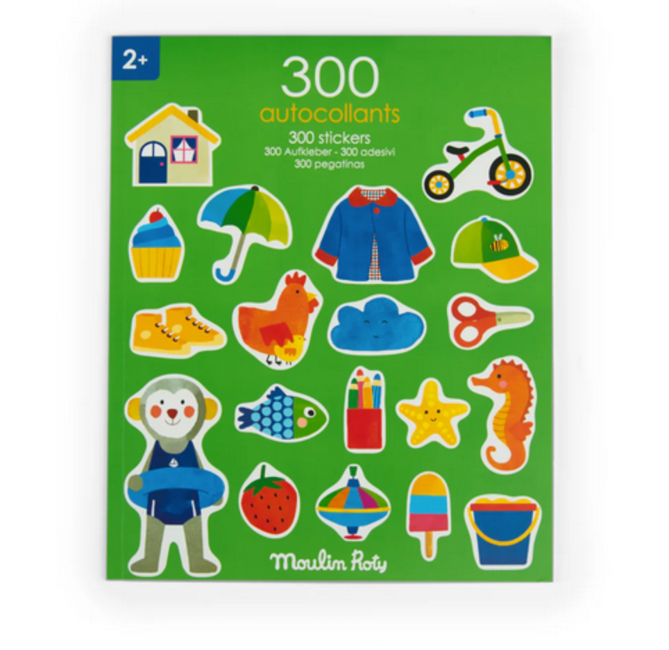 Book of 300 Stickers by Moulin Roty