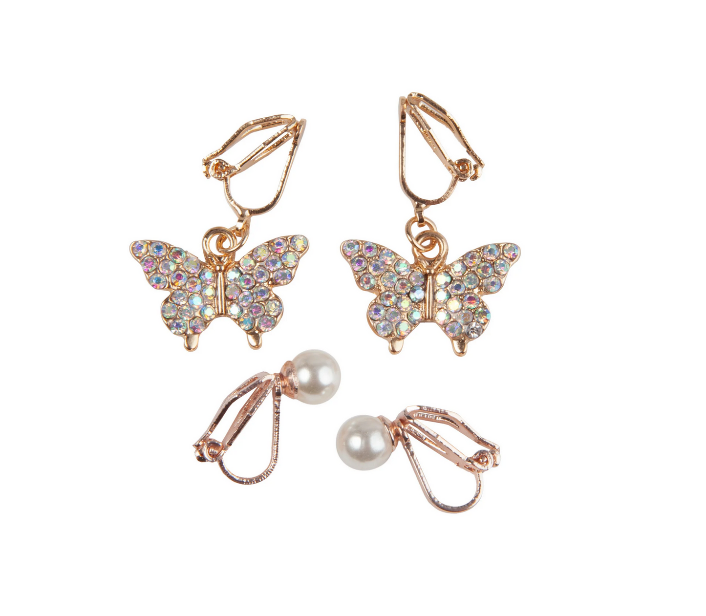 Boutique Butterfly Clip On Earrings by Great Pretenders