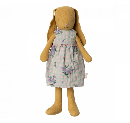 Maileg Bunny Size 2, Dusty Yellow Dress