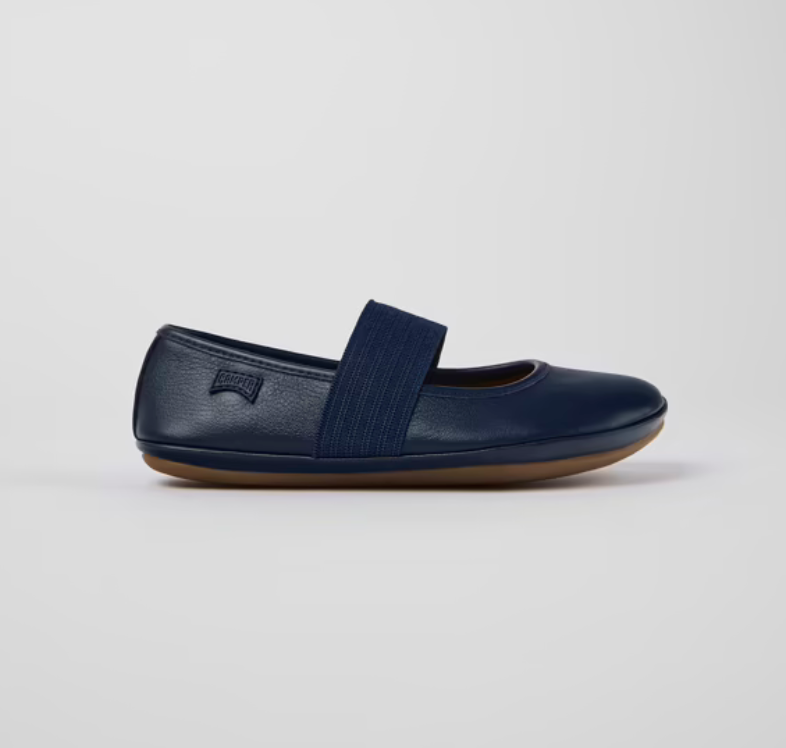 CAMPER Right  Leather Ballerinas Dark Blue