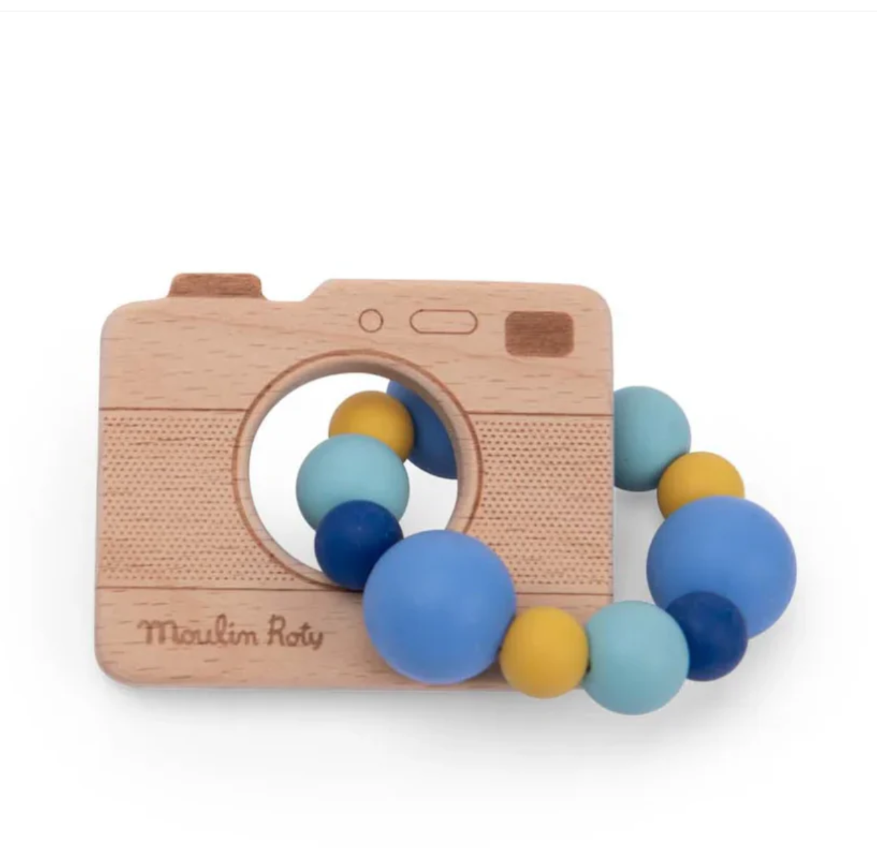 Camera Teething Ring Rattle By Moulin Roty