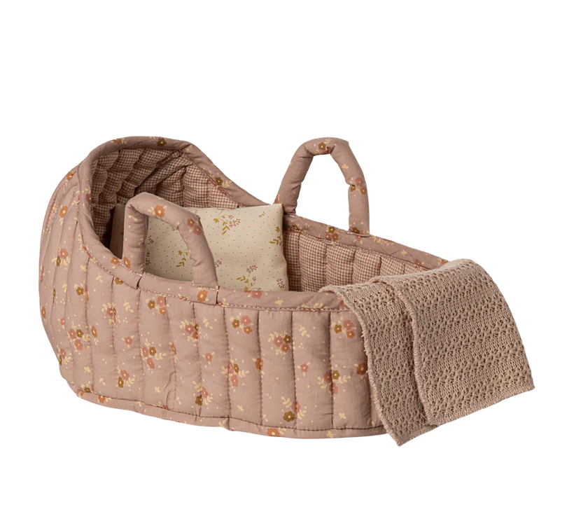 Carry cot, Large - Rose by Maileg