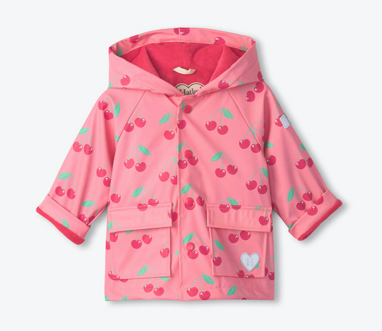 Hatley Cherries Snap Raincoat