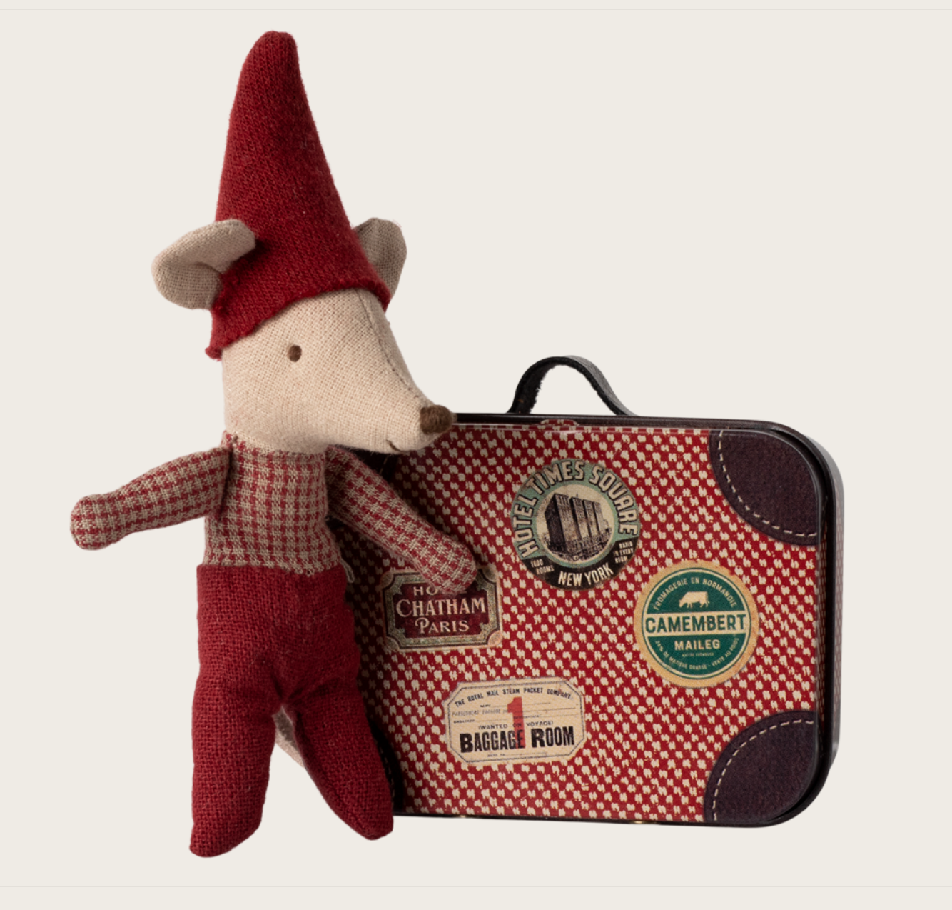 Christmas mouse, Baby in suitcase by Maileg