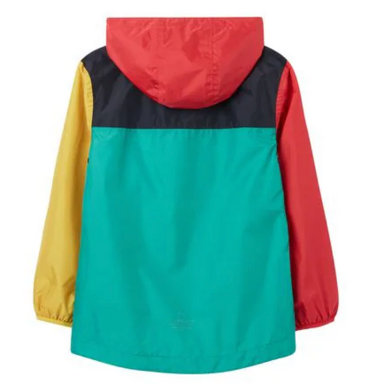 JOULES Colourblock Waterproof Recycled Packable Jacket