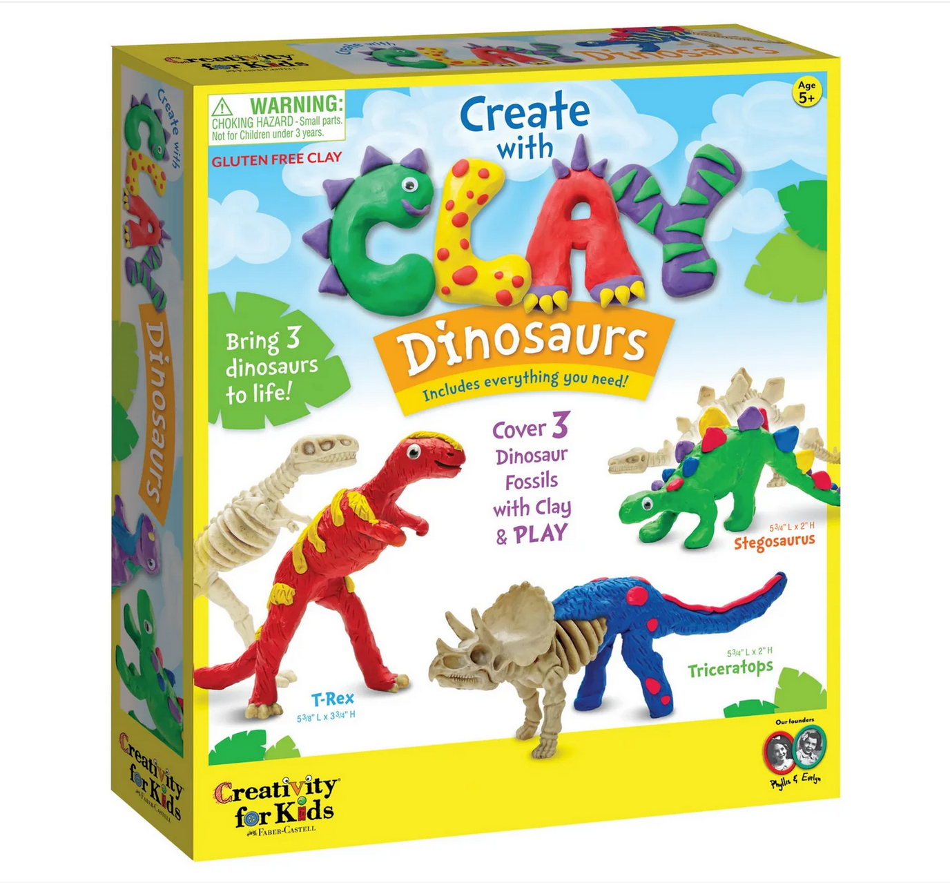 Create with Clay Dinosaurs by Faber-Castell