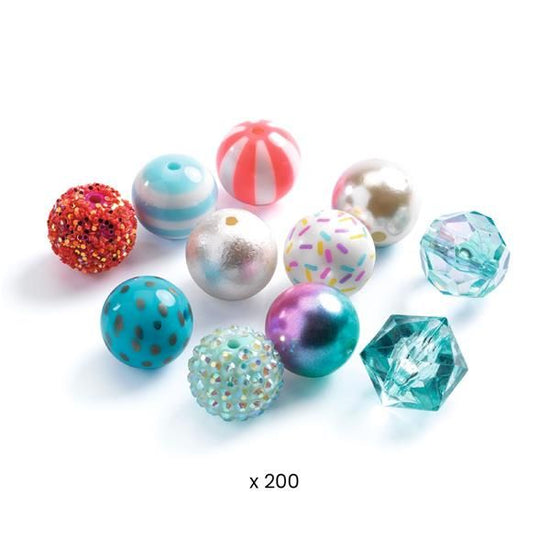 Load image into Gallery viewer, Bubble beads / Silver by Djeco
