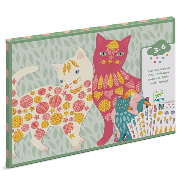 Create with paper / Elodie’s cute cats by Djeco