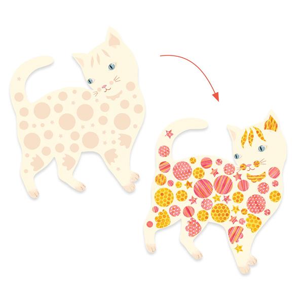 Create with paper / Elodie’s cute cats by Djeco