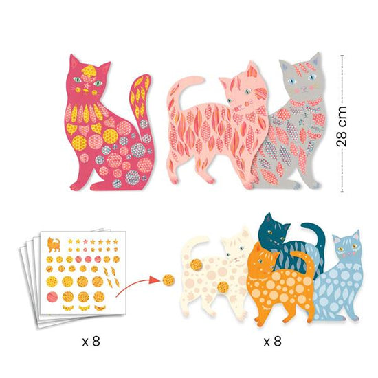 Create with paper / Elodie’s cute cats by Djeco
