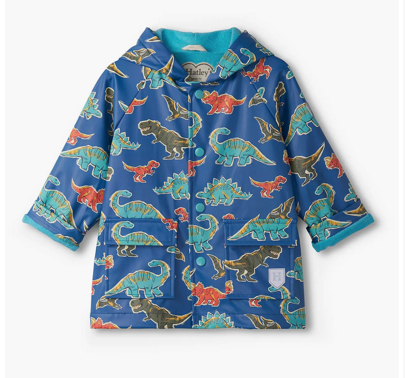 Dino Roar Waterproof Hooded Raincoat by Hatley