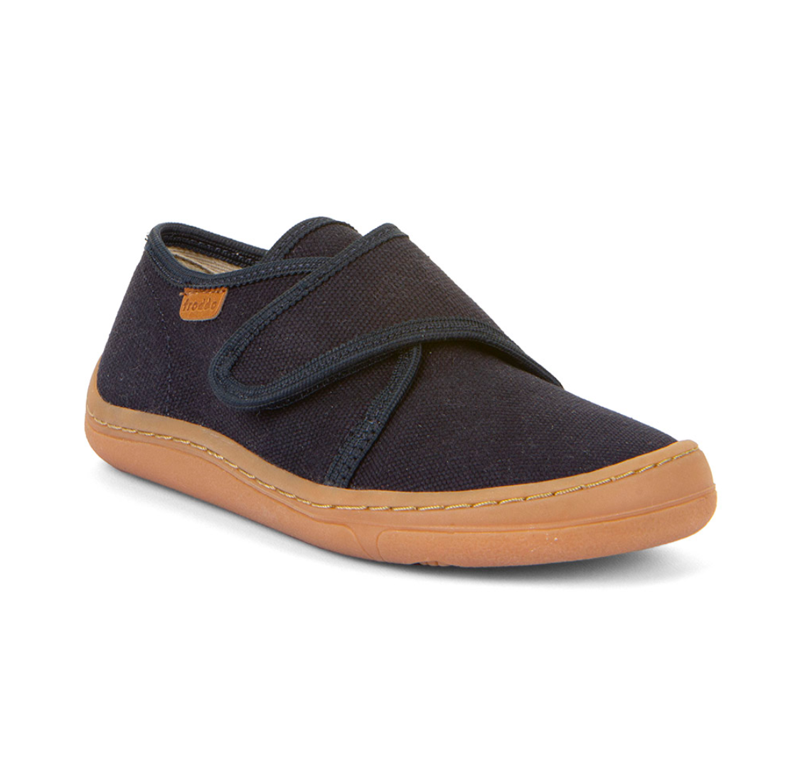 FRODDO Barefoot Canvas Shoes Dark Blue one velcro