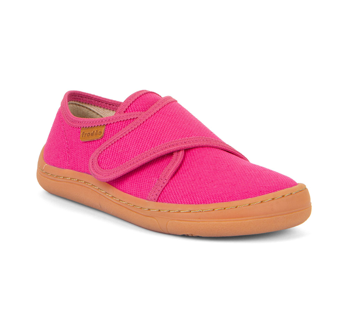 FRODDO Barefoot Canvas Shoes Fuchsis one velcro