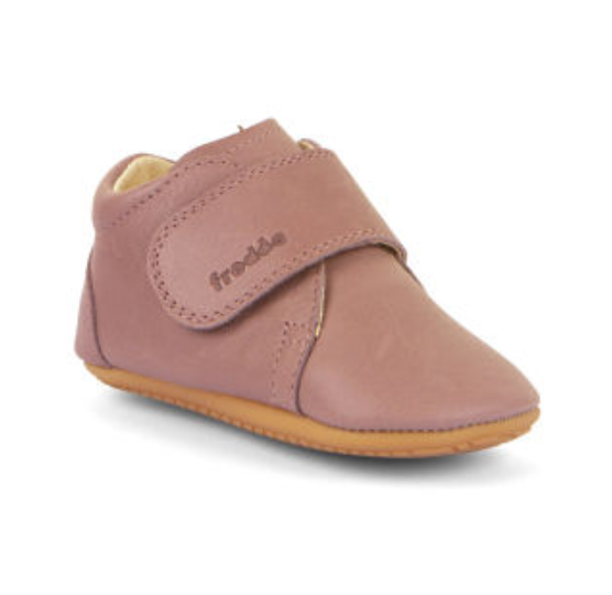 FRODDO Prewalkers Leather Shoes Dark Pink