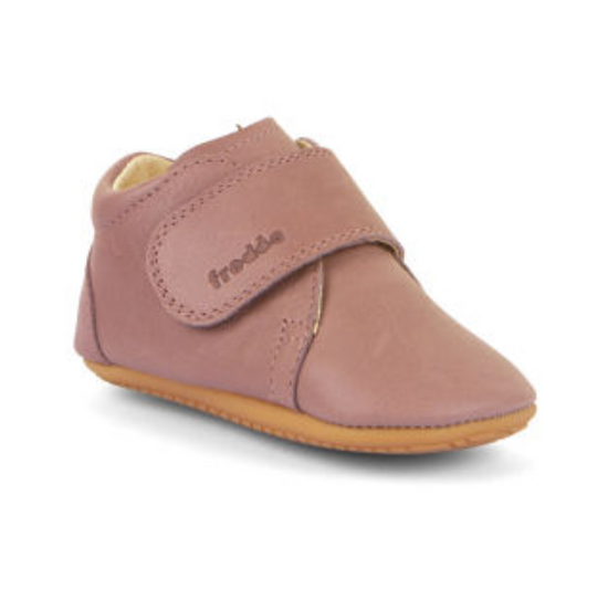 FRODDO Prewalkers Leather Shoes Dark Pink