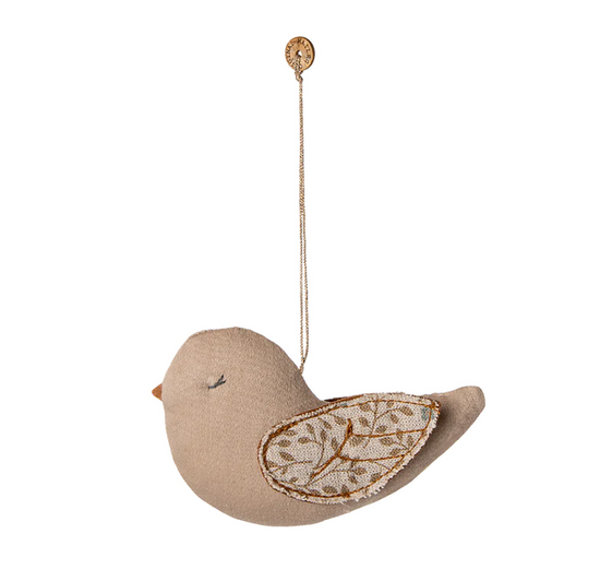 Fabric ornament, Bird - Branches - Blue