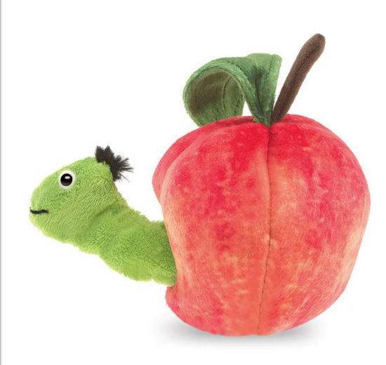 Folkmanis Puppets - Worm in Apple