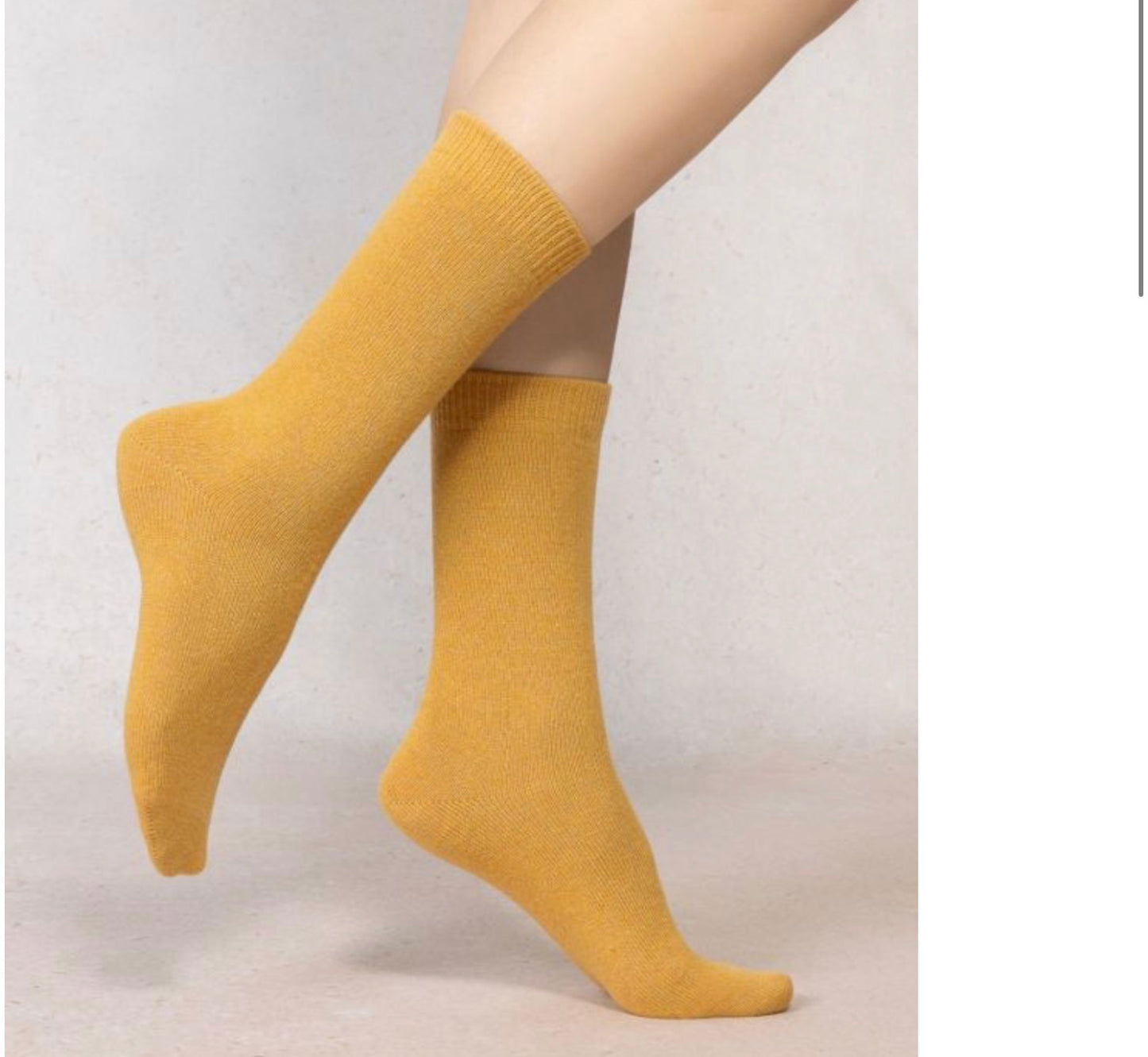 Cashmere Socks  Golden Yellow  39/41 by Blueforet