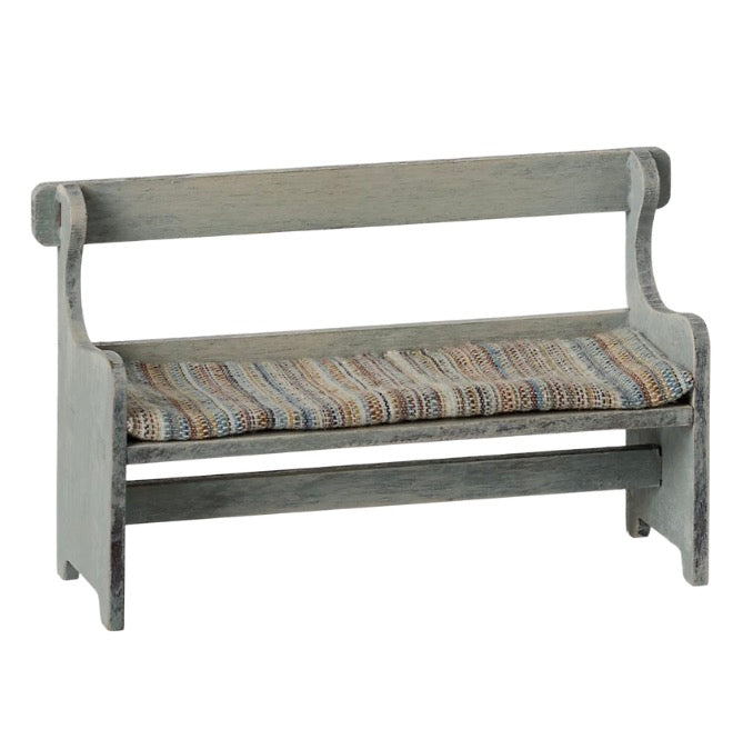 Maileg Bench Vintage off white, Mouse Size