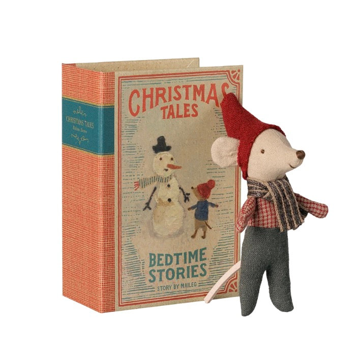 Christmas mouse, Baby in book by Maileg
