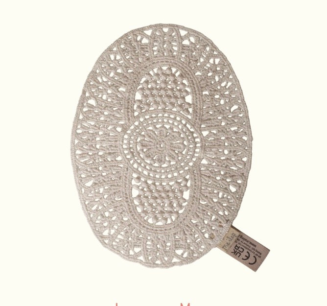 Lace rug, Mouse by Maileg