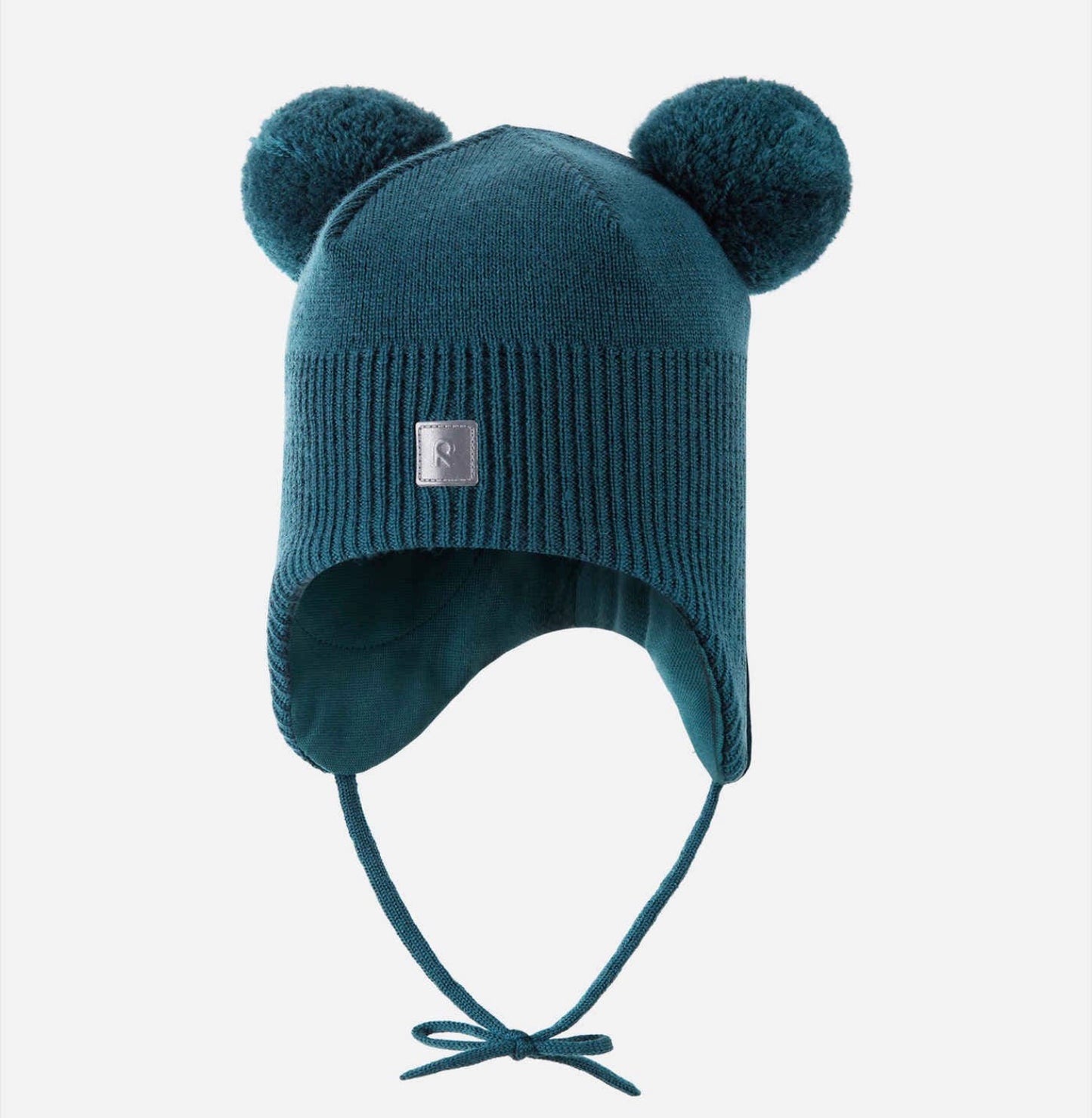 REIMA Kumpi - Toddler Merino Wool Hat Dark Teal