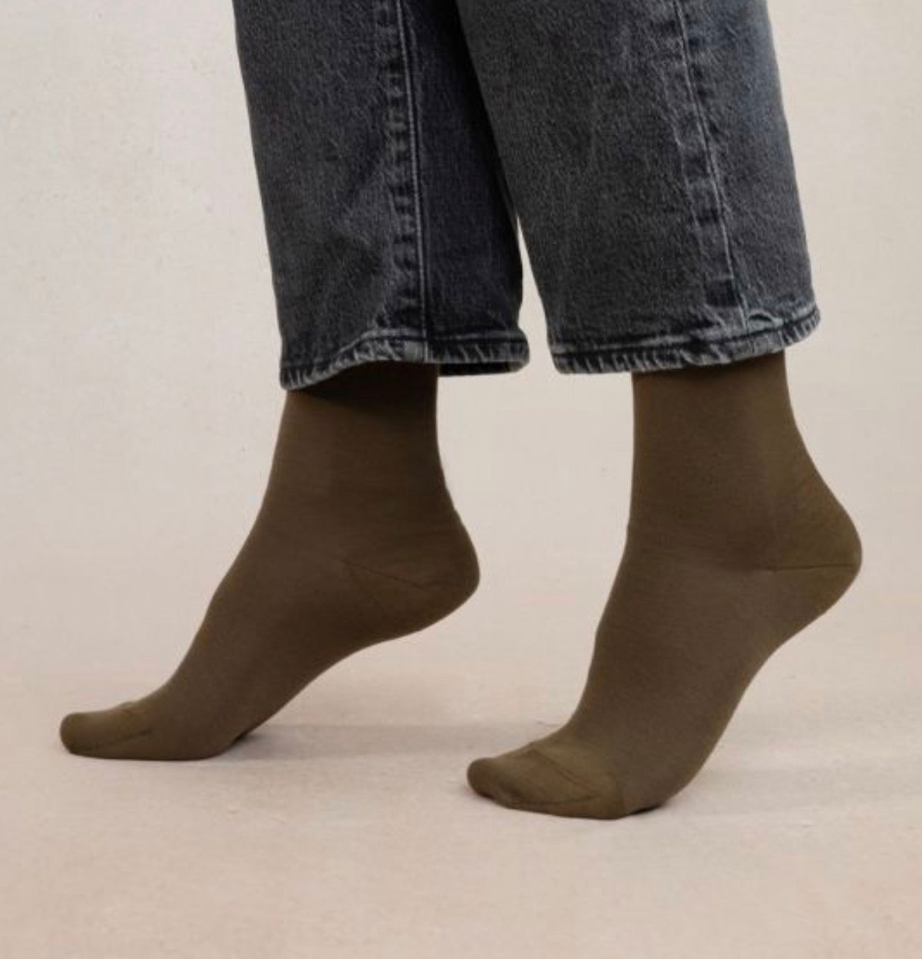Roll Top Merino Wool Socks  Sauge  39/41 by Blueforet