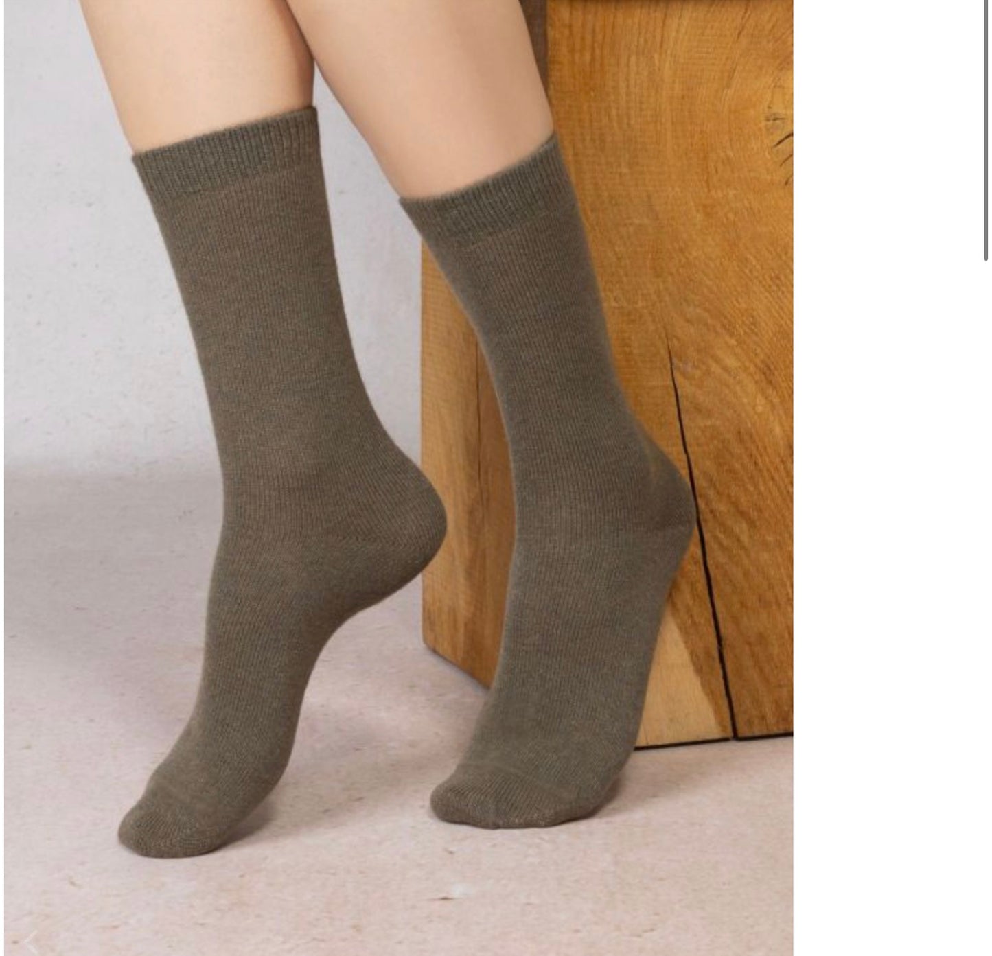 Cashmere Socks Khaki  39/41 by Blueforet