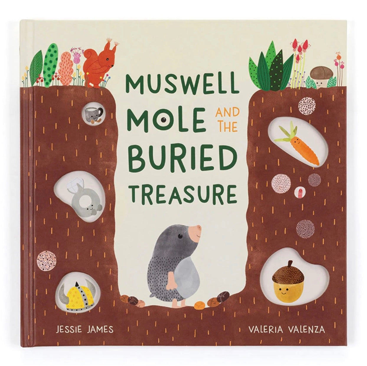 Muswell Mole and the Buried Treasure Book by Jellycat