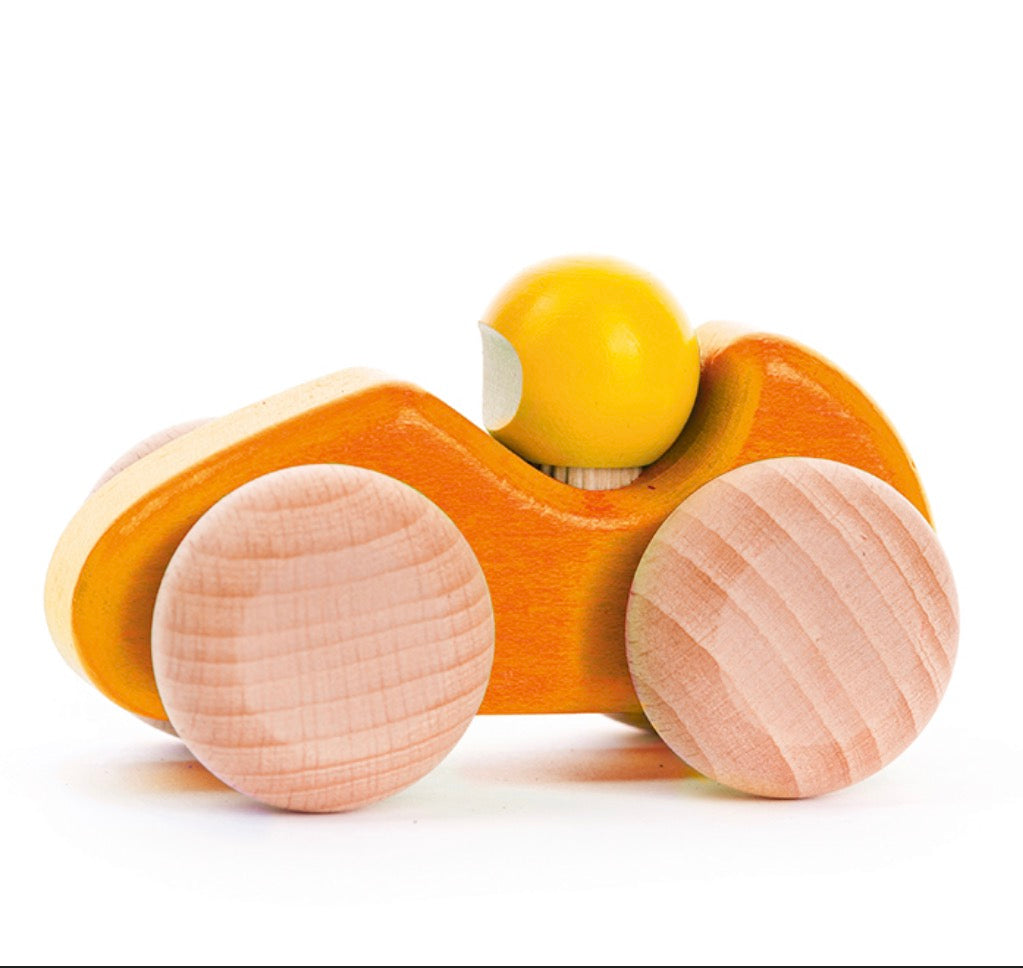 BAJO Wooden Racing Car Orange