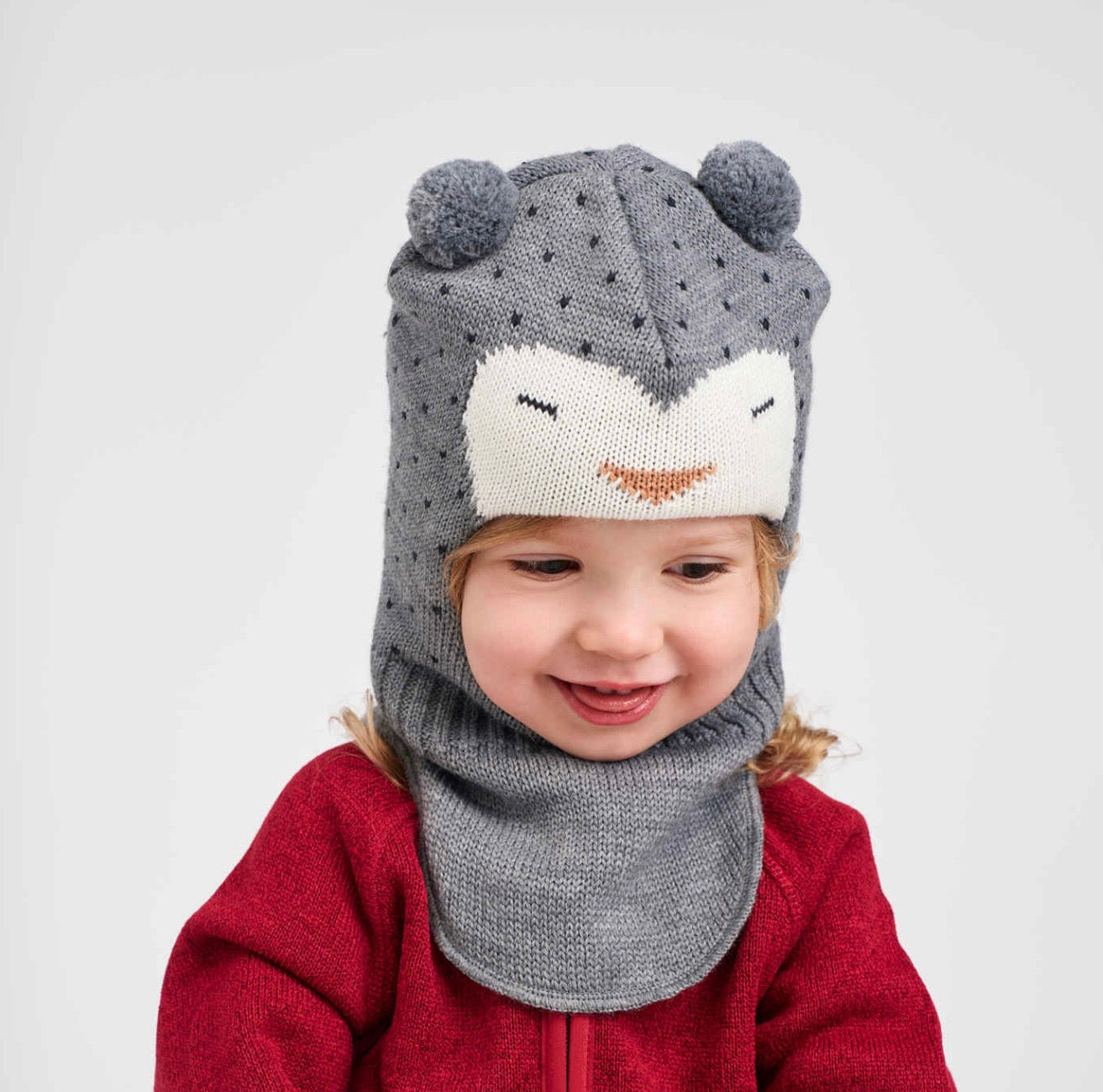 REIMA Ilmeet - Toddler Merino Wool Balaclava Melange Grey