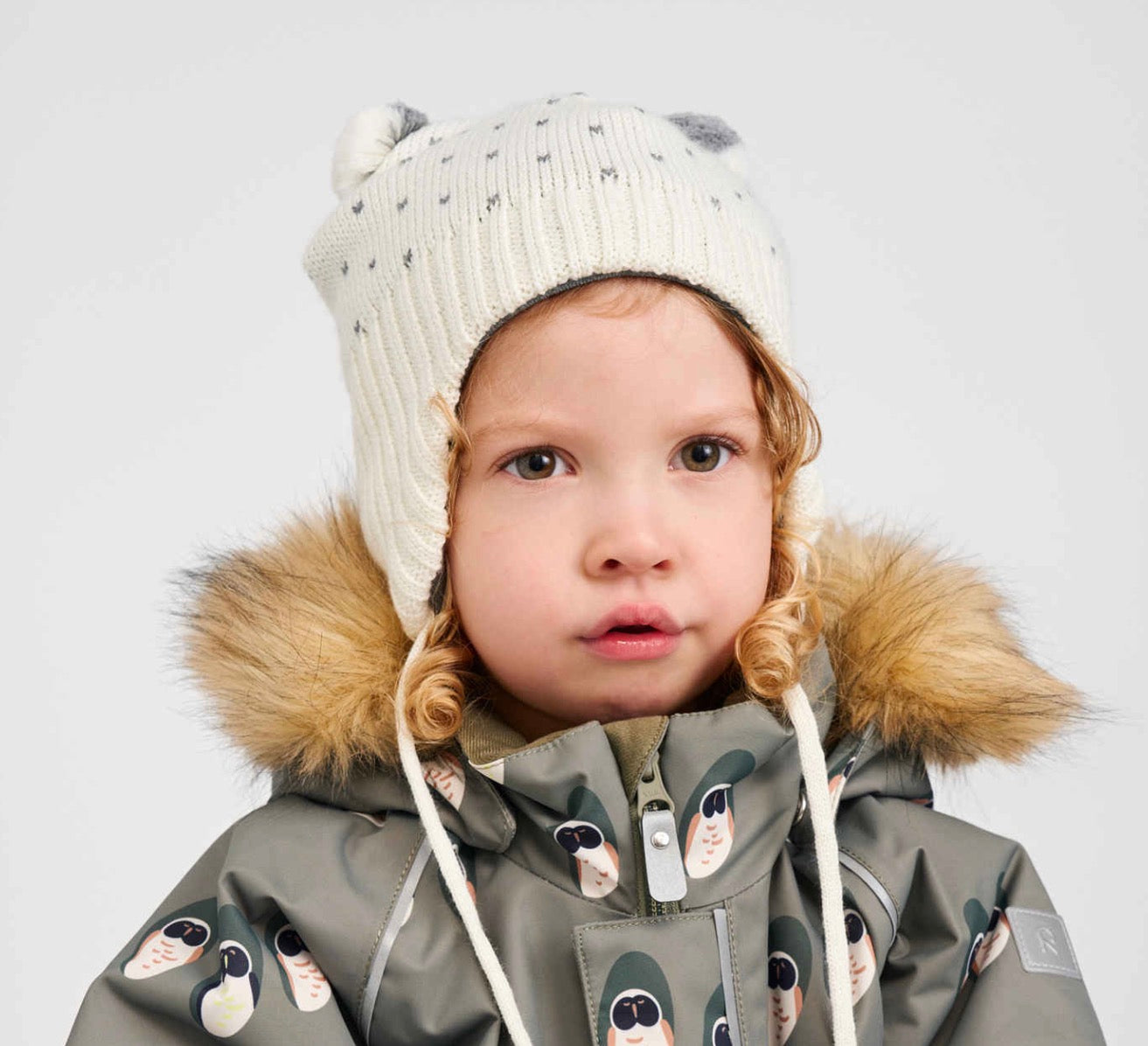 REIMA Ilmein - Toddler Merino Wool Beanie White