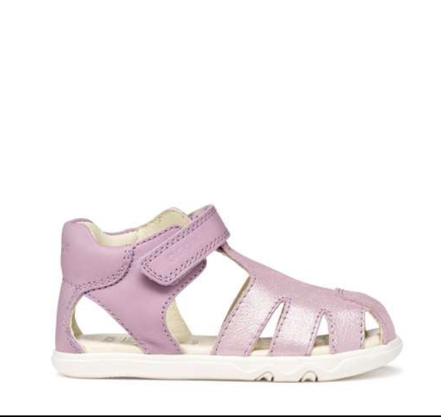GEOX Barefoot SteppieUp Sandals Shiny Lilac