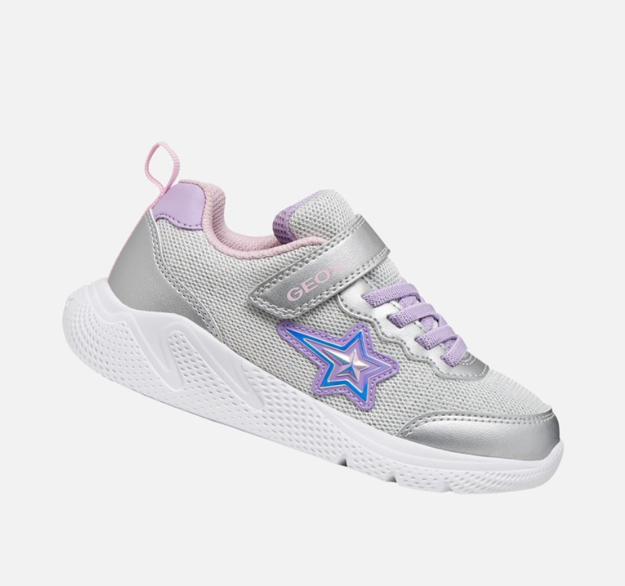 GEOX Sprintye Runners Silver Lilac