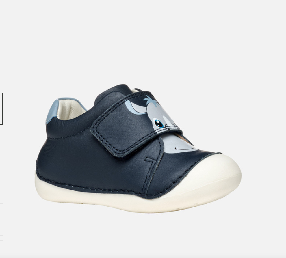 GEOX  Tutim Baby Velcro Shoes Navy/Light sky